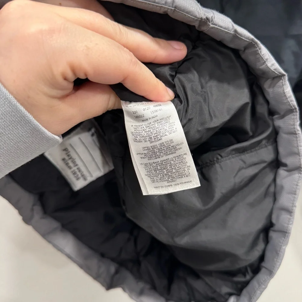 Columbia Kids Gray Black Hooded Ski Snow Jacket Soze XS 6/7